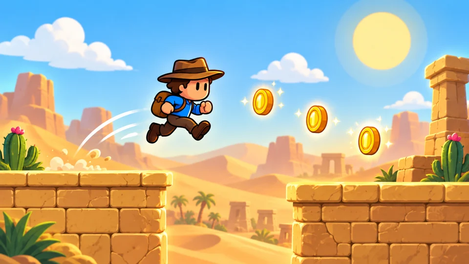 Promotional artwork for Desert Adventure