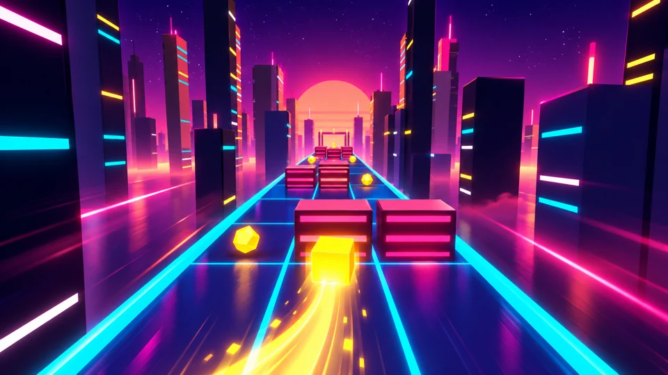 Promotional artwork for Geometry Rush